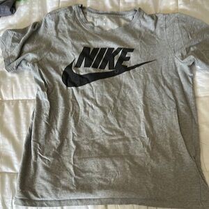 Nike Gray T-Shirt with Black Logo